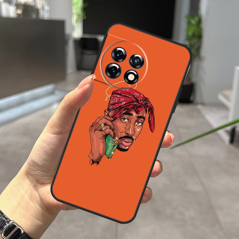 Rapper 2pac Singer Tupac Case For OnePlus Nord CE 5 2 3 4 Lite N20 N30 OnePlus 15 R 10T 12R 13R 13 12 11 10 Pro Cover