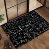E=mc2 Formula Science Door Mat Bath Microfiber Decorative Versatile Flannel Floor Mat Quick Dry Absorbent Non-slip Sole
