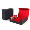 PU Leather Trading Card Storage Box Large Capacity Hold 1800+ Single Decks Card Deck Box Soft Velvet Cloth