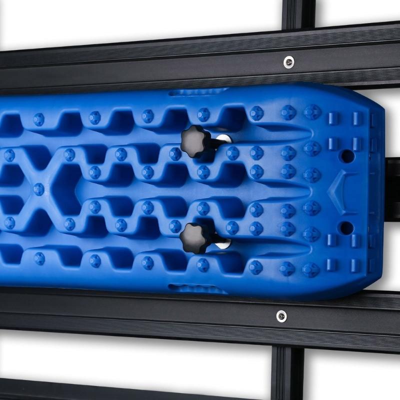 Universal Track Mounting Pins Base Plates Kits For Traction Boards Recovery Tracks with 4.72"-6.69" Hole Spacing