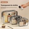 Travel Waterproof Pvc Toiletry Bag Large Capacity Organizer For Packing And Cosmetics Storage