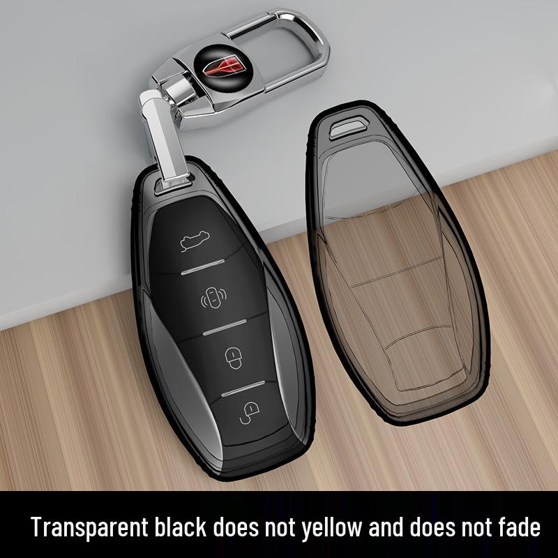 Schlüsseletui für Hongqi HS5/HS7 - Transparente Hülle und Tasche für Männer und Frauen (2022)