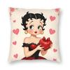 Anime B-Betty Boops Pillowcase Printed Polyester Cushion Cover Decor Throw Pillow Case Cover Home 45X45Cm