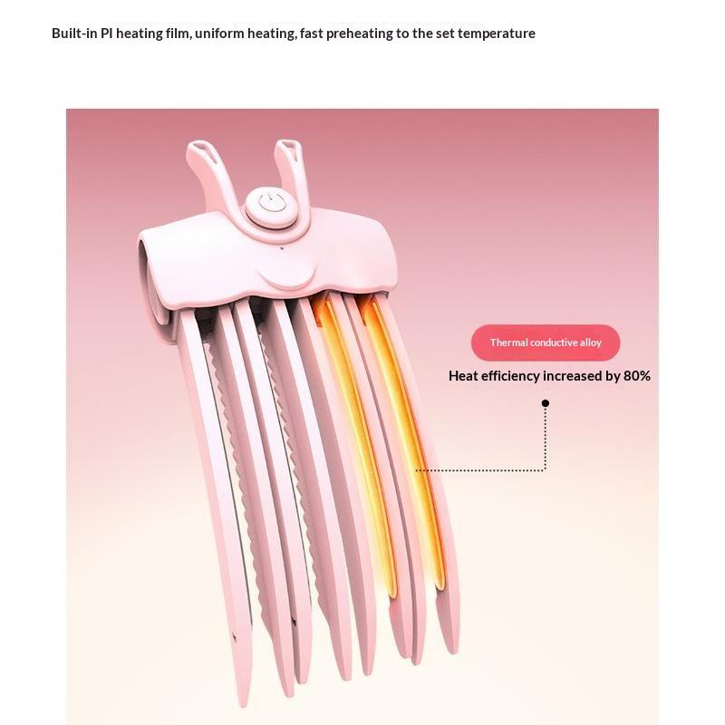 Fluffy Hairpin Curling Clips Electric Heated Rechargeable Bangs Curler Hair Roots Volumizing Clip Hair Styling Tool 1Pc