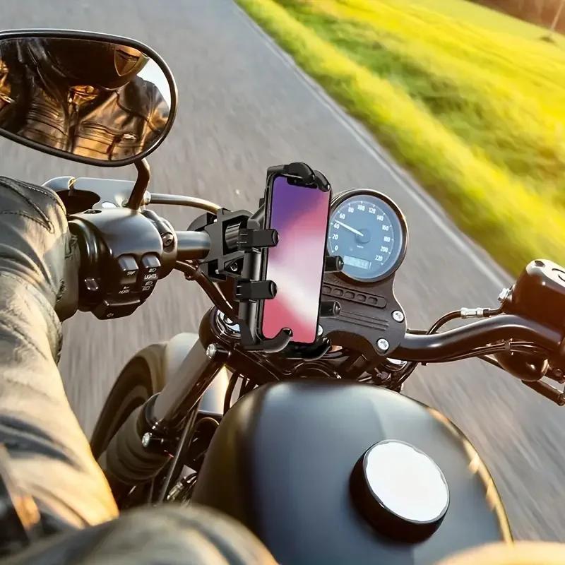 Universal Upgraded Eight Claws Mobile Phone Holder for Motorcycle Scooter ATV Bicycle E-bike Cell Phone Bracket