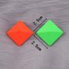 New Korean Neon Yellow Green Round Square Acrylic Stud Earrings For Women Geometric Triangle Matt Earrings Jewelry Party Gifts