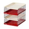 Transparente stapelbare A4 Dokumenten-Organizer-Box