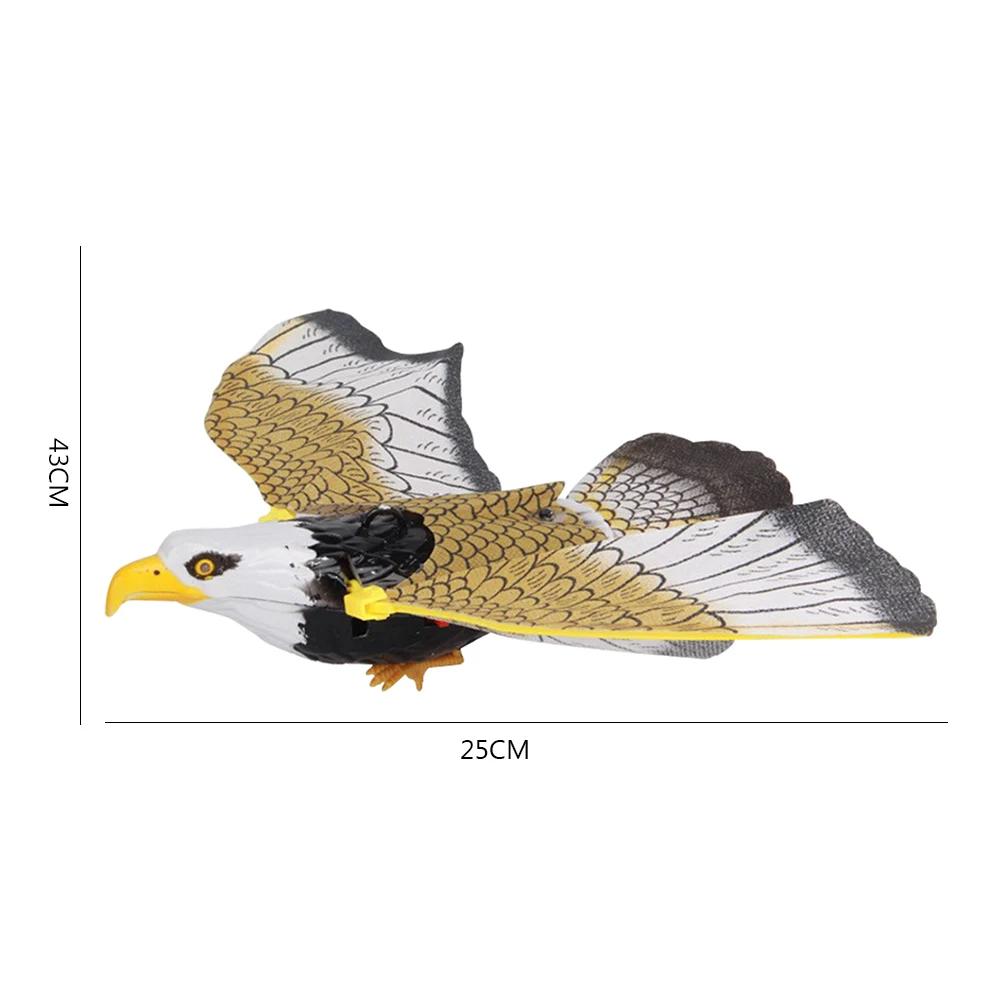 Bird Scarecrow Fake Horned Hawk Decoy Bird Scarer Hanging Eagle Fake Eagle To Scare Birds Away Outdoor Falcon Decor Garden Decor