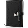 360-Page Leather Heart-Shaped Locking Journal, A5 Pink Diary with Lock and Key for Girls Women Adults Less