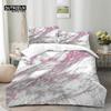 Colorful Marble Duvet Cover Abstract Geometric Bedding Set King Queen For Adults Kids Bedroom Decor Microfiber Comforter Cover