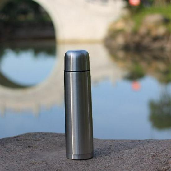 304 Stainless Steel Vacuum Thermos Flask, Portable for Men & Women, 201 Outdoor Bullet Head Design.