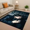 3D Kpop Hyunjin Stern Kunst Wohnzimmer Rutschfeste Teppichmatte Weicher Teppich für Schlafzimmer Spielzimmer und Sofa, Leicht zu Reinigen Heimdekoration Fußmatte