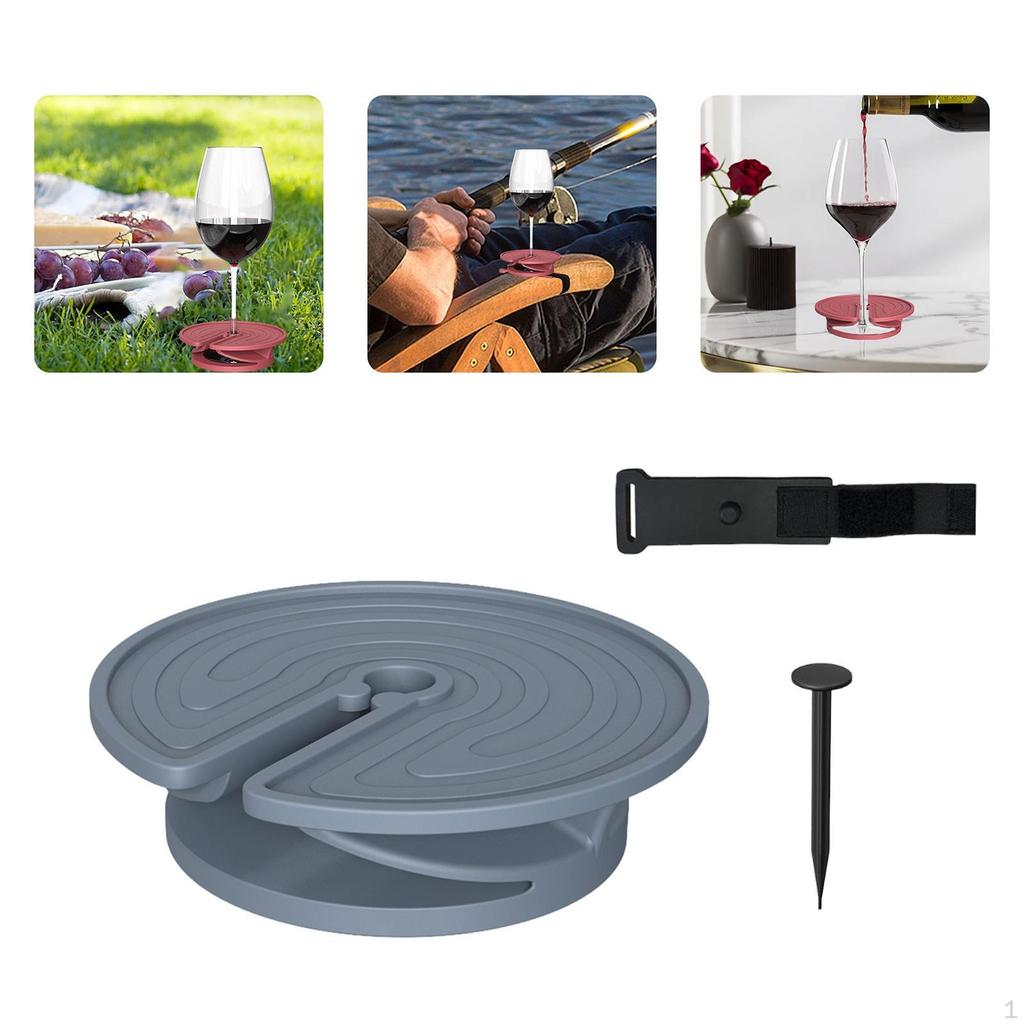 Charcuterie Board Wine Glass Topper Mat Plate for Drinks