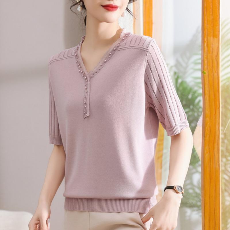 Spring Fashion Casual Women's Clothing Mother Clothing Nanxi Phoenix Summer New Knitted Daily Commuter Models