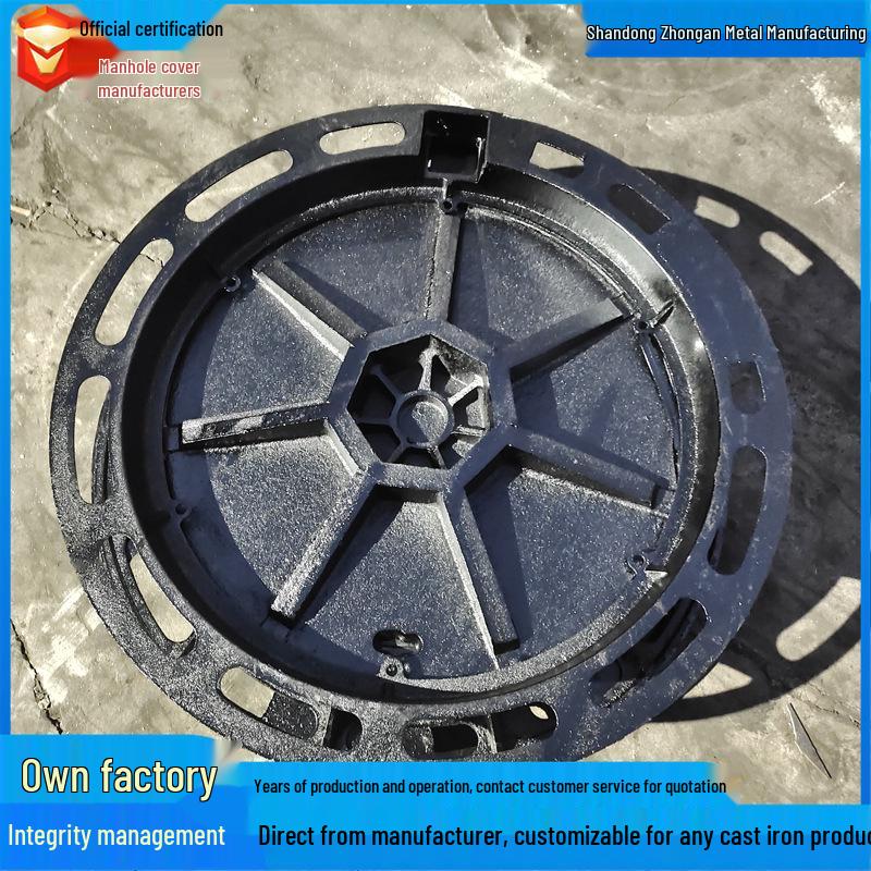 D400 Round Ductile Iron Manhole Cover & Frame for Rainwater Sewage (700x800)