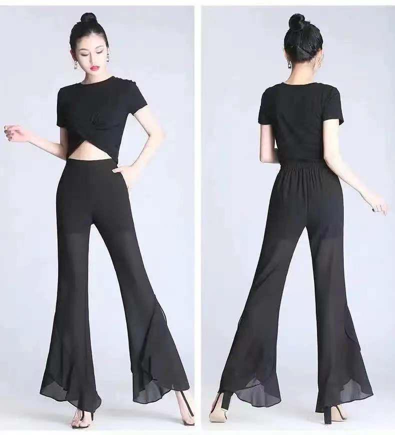 Sommer 2023 Damen High-Waist Chiffon Schlaghose – Schlankmachend, Stilvoll, Vielseitig, Weiter Beinschnitt