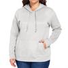 Women's  Casual Large Sized Long Sleeved Hooded Solid Color Sweatshirt