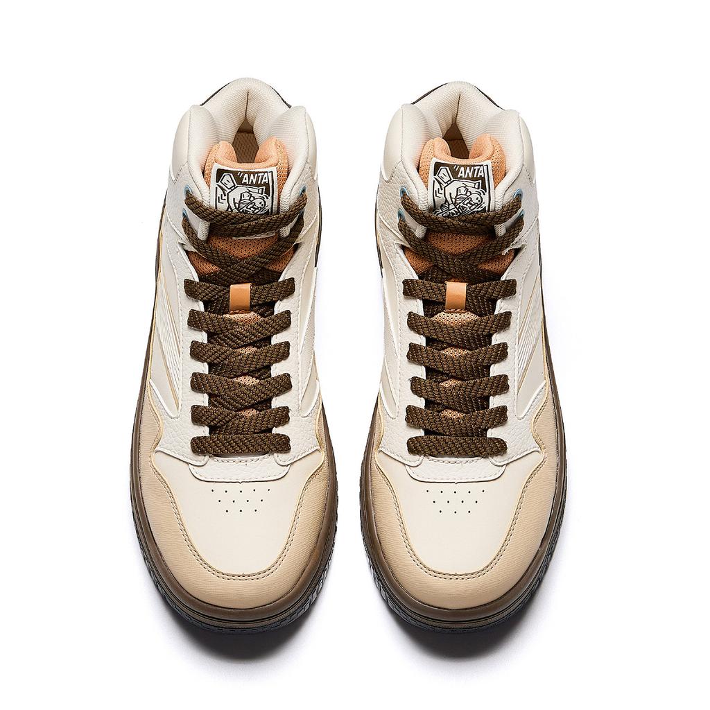 Anta Street Warrior 3 Synthetic Leather Non-Slip Wear-Resistant Casual High-Top Skate Shoes Men sneaker 912548087-3