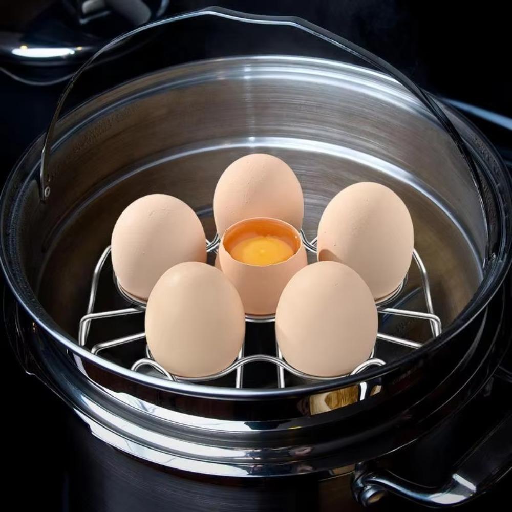Stainless Steel Small Egg Holder Multifunctional Grilling Rack Practical Steamer Rack  Air Fryer