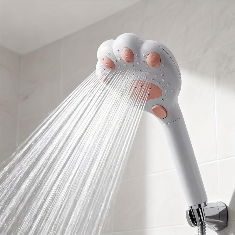 1 adjustable hand shower with claw design, 3 speed control massage for bathroom, wall mounting and hanging