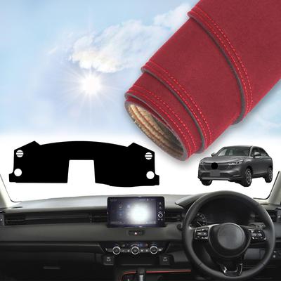 Dashboard Mat/Cover for Honda Vezel RVs (RV3, RV4, RV5, RV6) (2023 Model) with Horn Hole, Right-Hand Drive, Red+Red