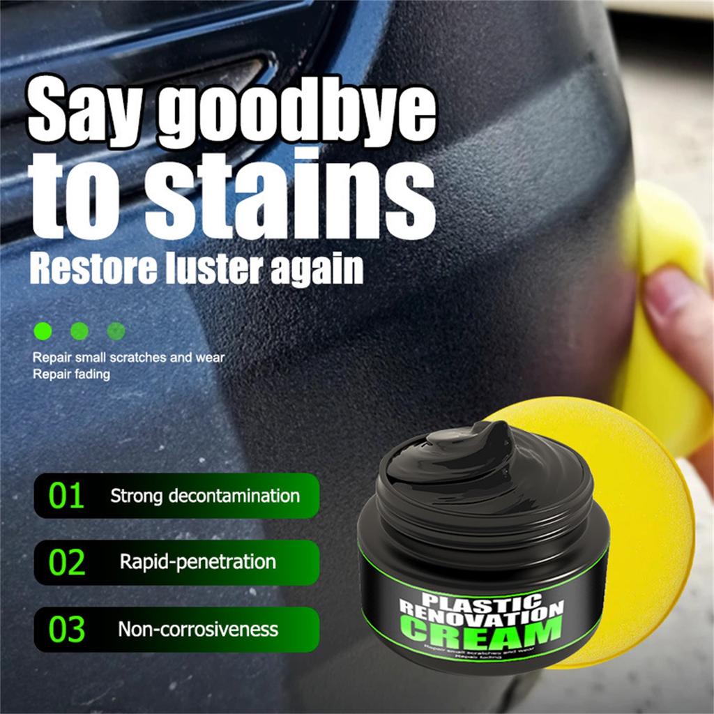 Autopoliturpaste, Kratzerentferner, 50g, Automotive Detailling Compound, Wiederhersteller für Fahrzeugoberflächen, Lang anhaltendes Finish, Für Scheinwerfer, Räder