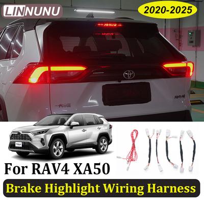 Linnunu Taillights Brake Light Wiring Harness Cable All Highlight for Toyota Rav4 Xa50 -2025 Gasoline Version Rear Ended