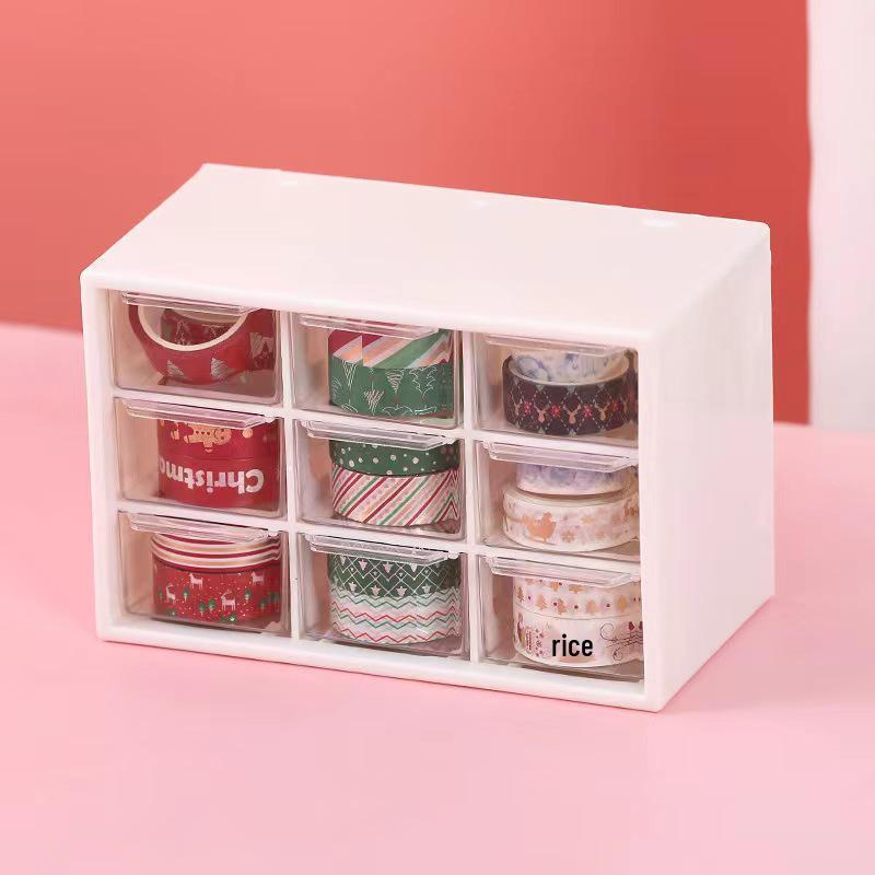 Prachotěsný úložný box inspirovaný srdcem: Organizér zásuvkového typu na psací potřeby, šperky, deníky, kosmetiku