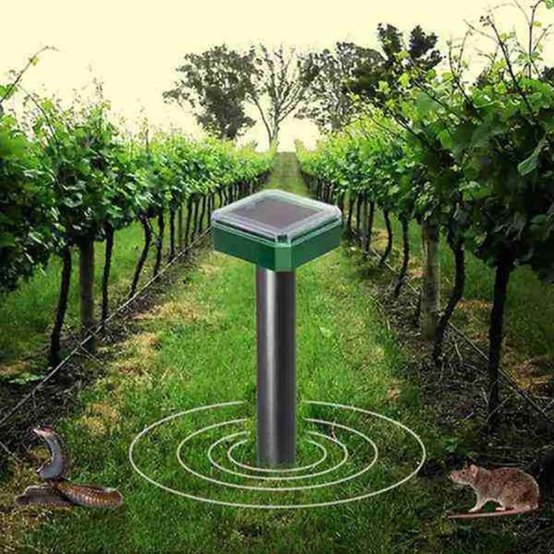 10W Solar Ultraschall Rattenabwehr Eingebauter Summer Outdoor Ultraschall Garten Rasen LED Elektronische Zucht Schlangenabwehr