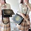 Y2K Korean Gothic Square Black Shoulder Bag Harajuku Vintage Aesthetic Purses Handbags Messenger Tote Bags Women