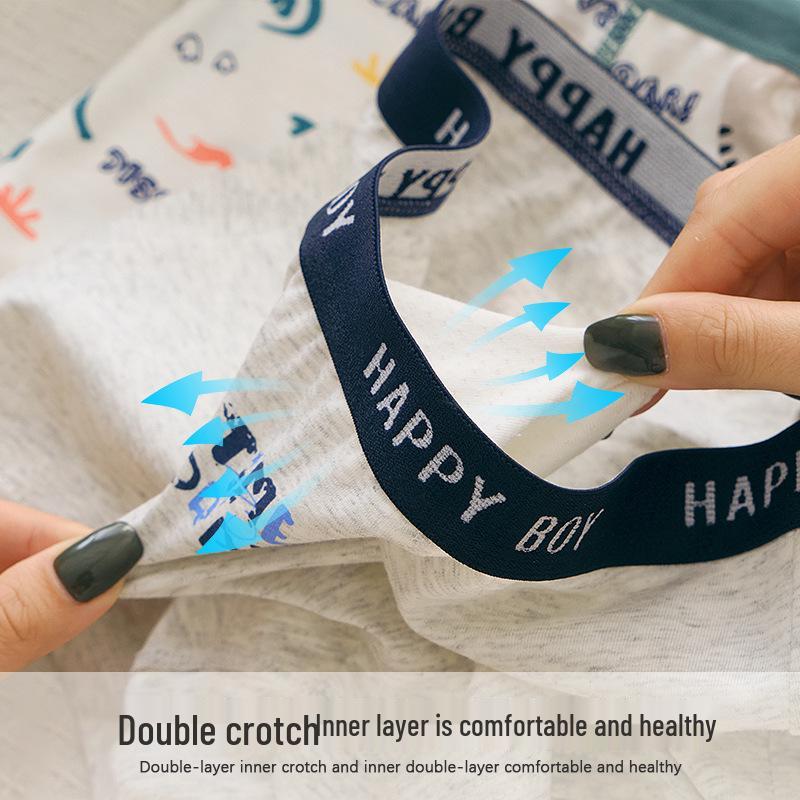 2-Piece Box: Boys' Cotton Boxer Briefs for Toddlers and Kids (Medium & Large)