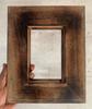 Cornice per Foto in Legno Intagliata a Mano con Cuori | Cornice per Foto Rustica Vintage