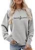 Avrupa & Amerikan Moda Sekizinci Nota Baskılı Çok Yönlü Yuvarlak Yaka Kapüşonlu Sweatshirt - Sonbahar Konforu
