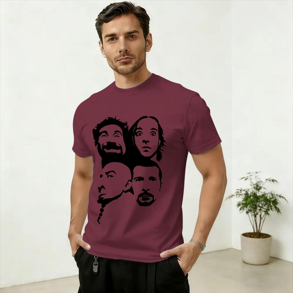 Unisex's Band SOAD Live 2026 Concert T Shirts Pure Cotton Tops Vintage Short Sleeve Round Collar Tees Gift Idea T-Shirt