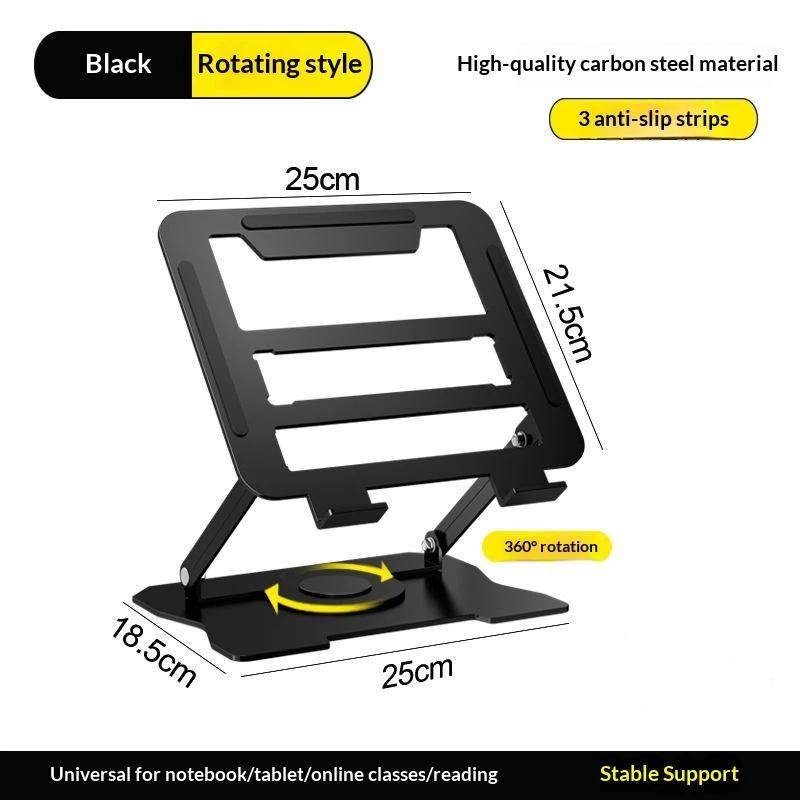 Laptop Stand Tablet Holder 360° Rotating Height Adjustable Metal Laptop Stand Portable Lightweight