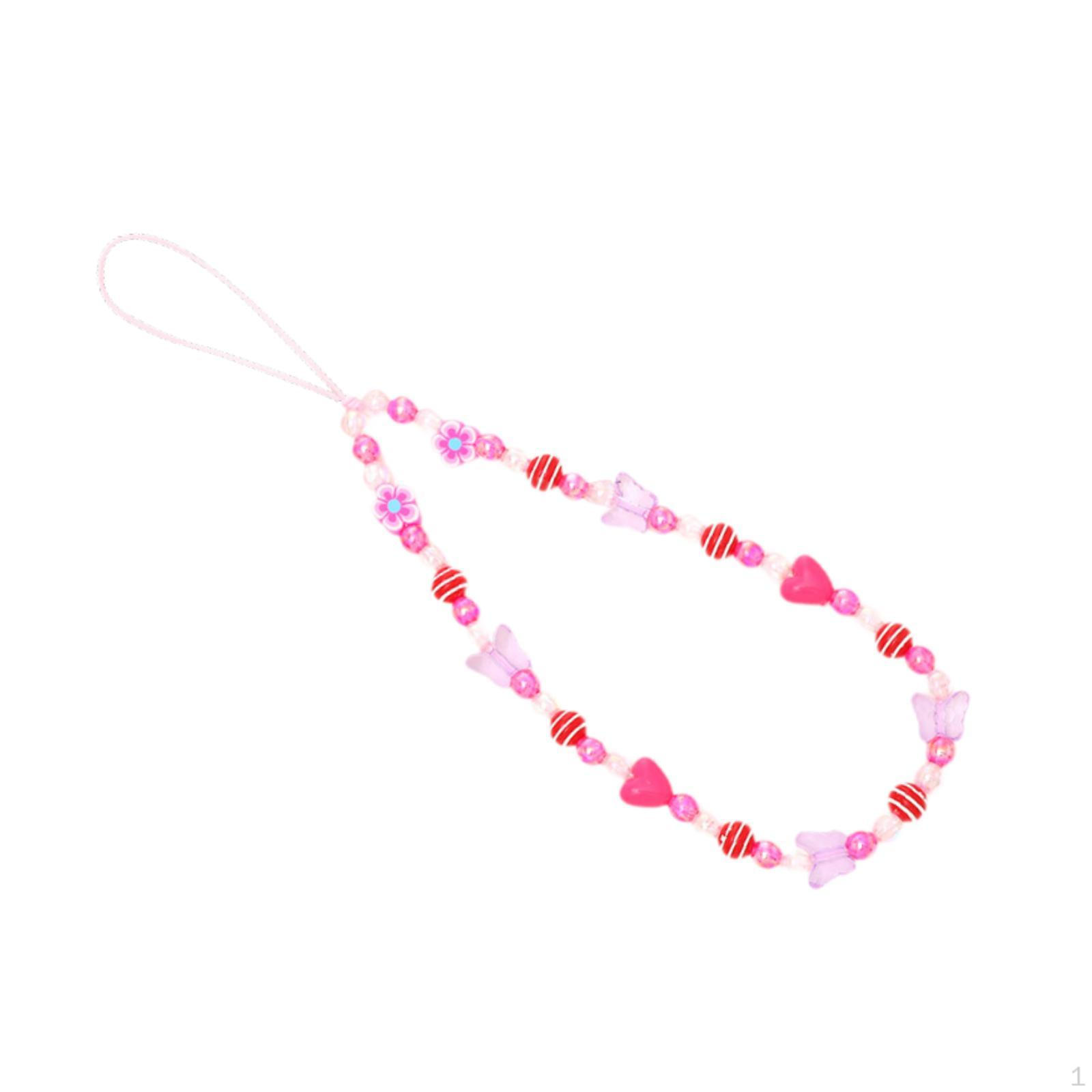 

Бисерный телефонный шнурок симпатичные брелки для ключей сумочка кулон декор многофункциональный элегантный браслет красный