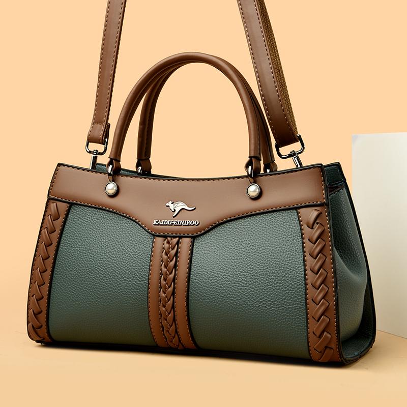 Luxury Leather Handbags Designer Retro Crossbody bags for Women 2025 New Large Capacity Shoulder Messenger Bag Tote Bags