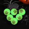 30/5Pcs Funny Bouncy Eyeballs Glow In The Dark Scary Green Eye Balls Halloween Haunted House Thematic Decorations Party Supplies