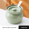 Ceramic Double Boiler Stew and Egg Custard Pot with Lid