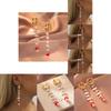 Gold Plated Stylish Geometric Pearl Mushroom Earrings For Women 2023 Fall
