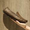 Fashion New Fashion Men's Loafers Genuine Leather Men Casual Shoes Driving Footwear Handmade Male Slip on Shoes Moccasins Walking Flats