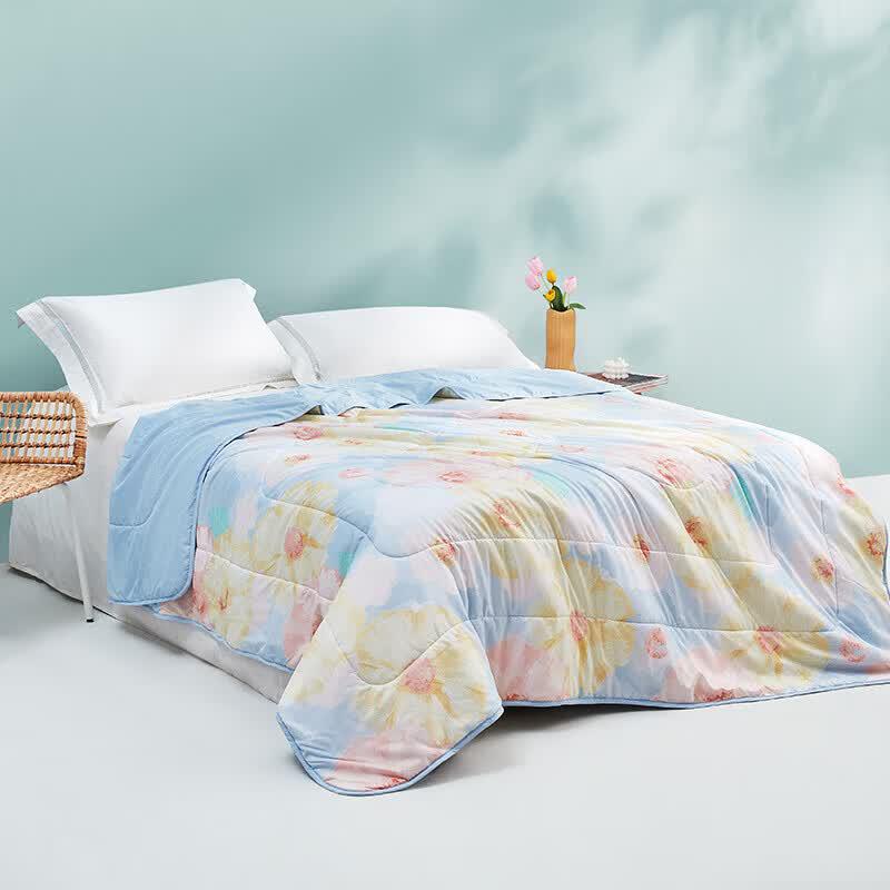 LUOLAI Floral Dream Summer Quilt