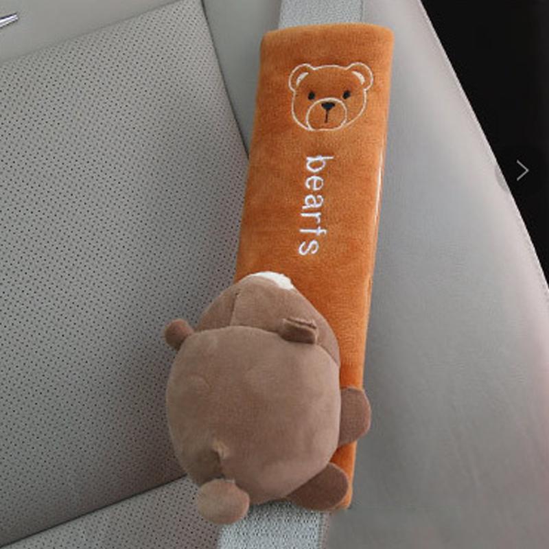 

22,5 см комфортный чехол для ремня безопасности автомобиля мультяшный плюшевый ремень безопасности защита плеч массажная подушка для мужчин и женщин авто интерьер 10