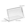 NUOLUX Pop Stand Acrylic Stand of Card Holder Business Card Size Price Card Holder Sign Stand Price Tag Tabletop Stand Promotional Item Display