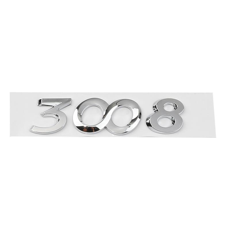 Car Rear Trunk Boot Letters Words Logo Replace Badge Emblem Decals Sticker For d444 2008 3008 4008 5008 Styling Accessories 444d