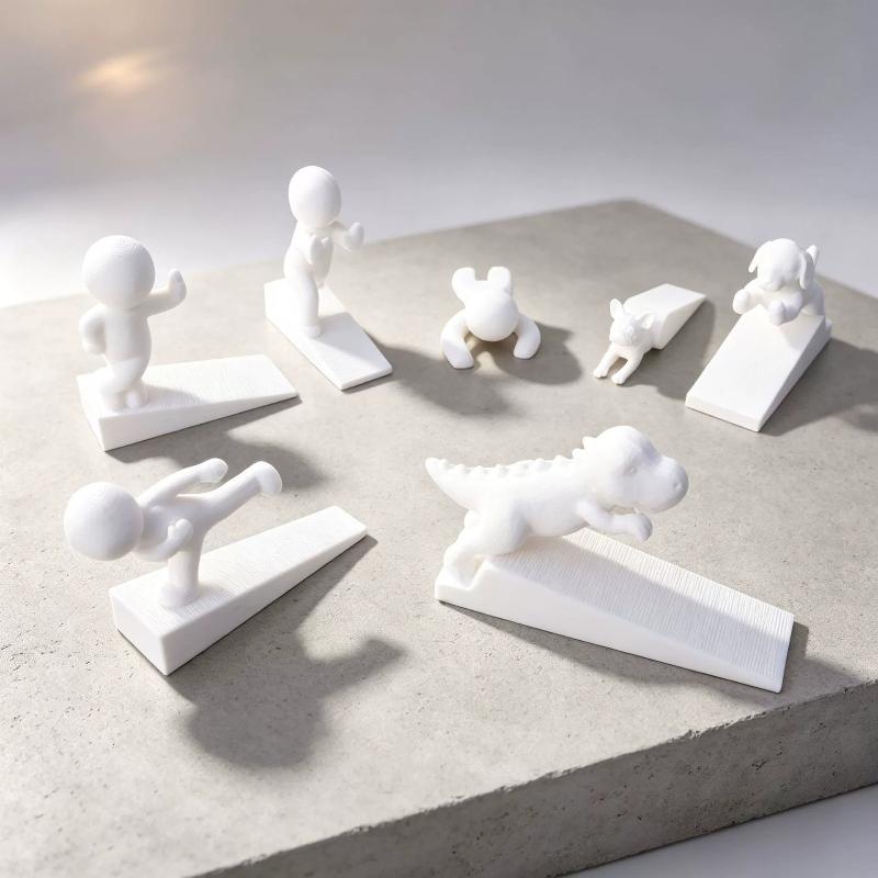 Cute Decorative Door Stopper Flexible And Movable Door Stopper To Protect Walls Home Decoration