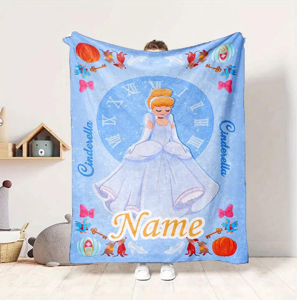 Custom Name Step Power Flannel Blanket Throw Blanket Soft Warm Sofa Bed Decor Unique Gift