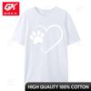 Dog Paw Heart Dog Lover for Dog Moms TShirt Cotton Fun Tees Shirt Unisexs Short Sleeves 3d Printing Plus Size