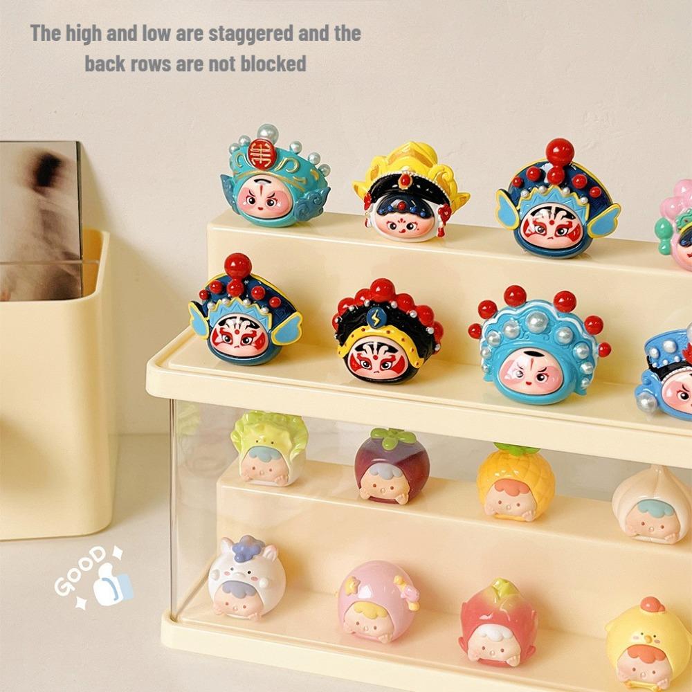 Clear Acrylic Display Case Dustproof Organizer Box for Collectibles Figures Miniatures and Toys with Transparent Showcase