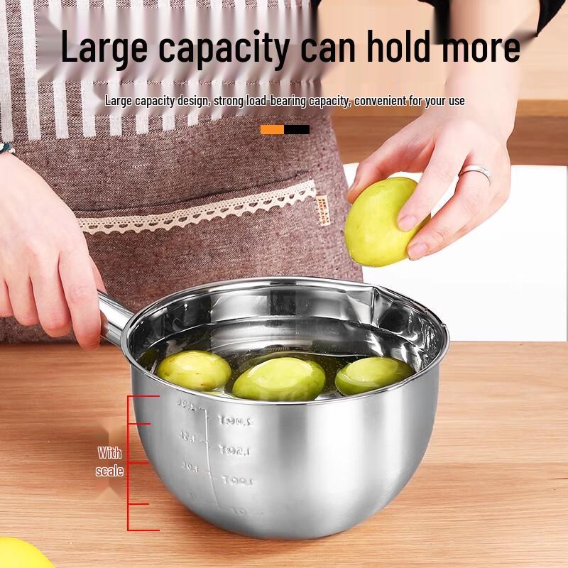 Lebensmittelechte 304 Edelstahl Wasserschöpfkelle mit Ausguss